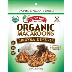 Jennies - Organic Macaroons Chocolate Drizzle, 5.25 Oz