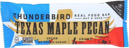 THUNDERBIRD - Real Food Bar Texas Maple Pecan 1.7OZ ( Pack of 12)