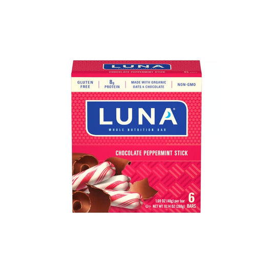 Luna - Chocolate Peppermint Stick Bars for Women 6 Bars