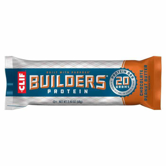 CLIF BUILDER - Protein Bar Peanut Butter 2.4OZ ( Pack of 12)
