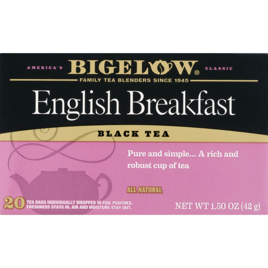 BIGELOW - English Breakfast Tea Bags 1.18OZ ( Pack of 6)