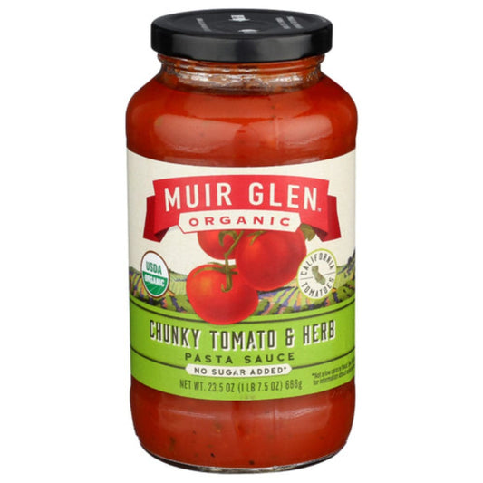 Muir Glen - Chunky Tomato & Herbs Pasta Sauce, 23.5 Oz