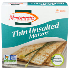 Manischewitz - Thin Unsalted Matzos, 10 Oz