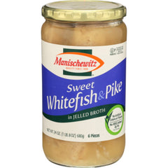 Manischewitz - Sweet Whitefish & Pike in Jelled Broth, 24 Oz