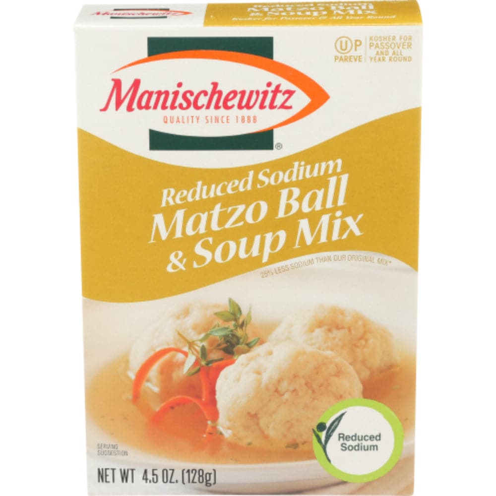 Manischewitz - Reduced Sodium Matzo Ball & Soup Mix, 4.5 Oz