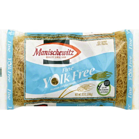 MANISCHEWITZ - Fine Yolk Free Noodles, 12 Oz