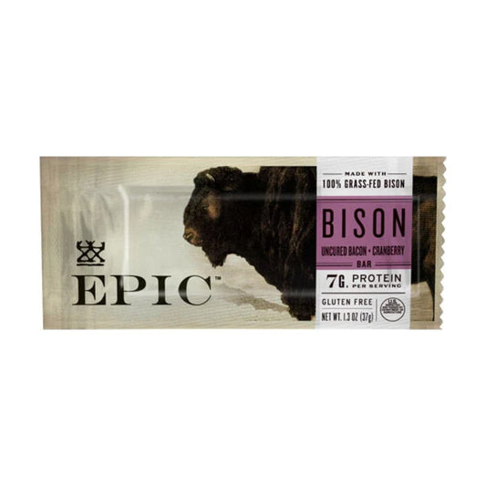 Epic - Bison & Bacon Cranberry Nutrition Bar, 1.3 Oz - (Pack of 12)