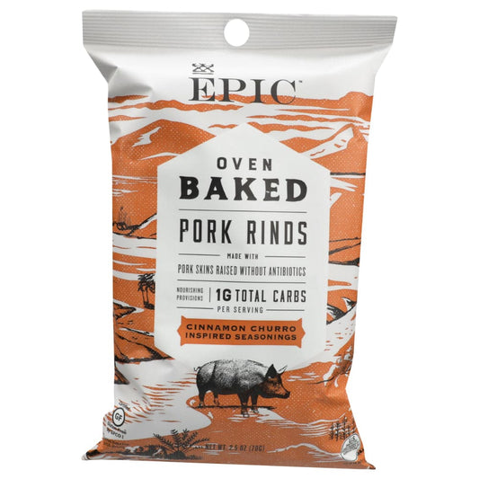 Epic - Cinnamon Churro Oven Baked Pork Rinds, 2.5 Oz