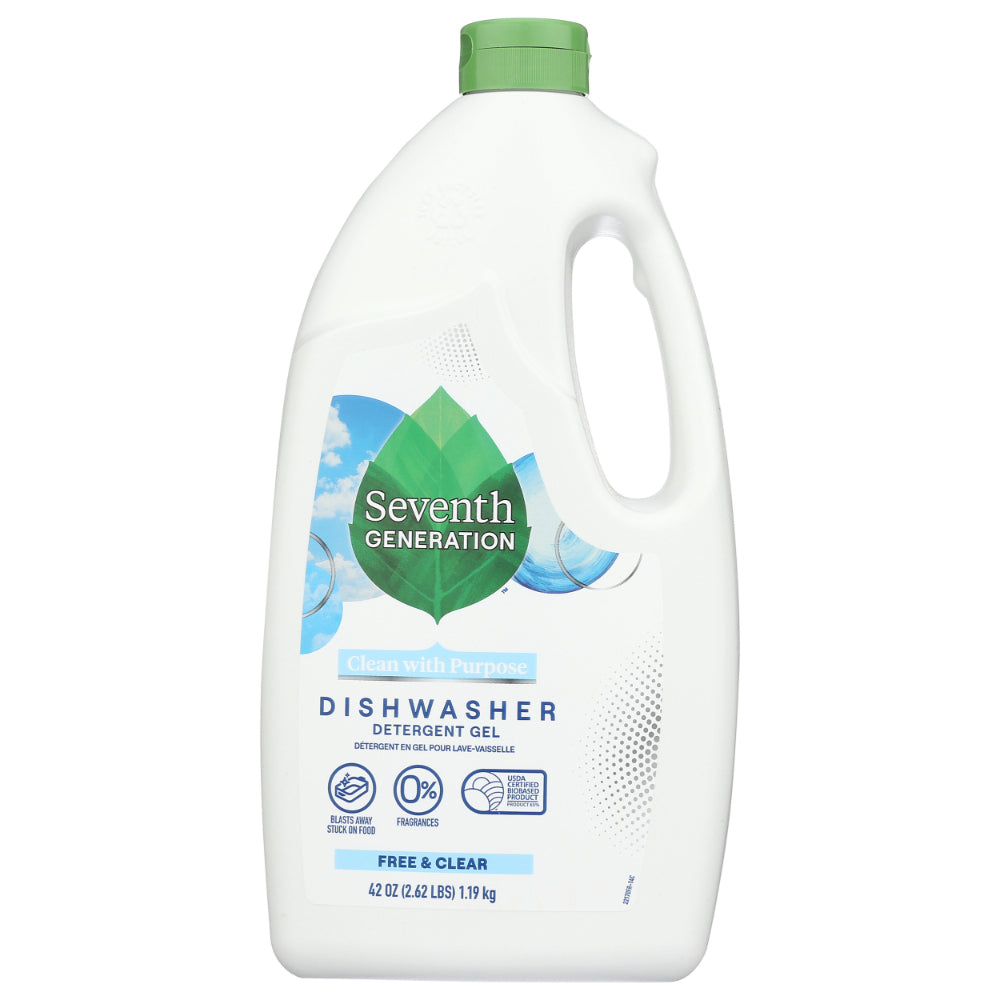 SEVENTH GENERATION - Clean with Purpose Free & Clear Dishwasher Detergent Gel 42OZ ( Pack of 6)