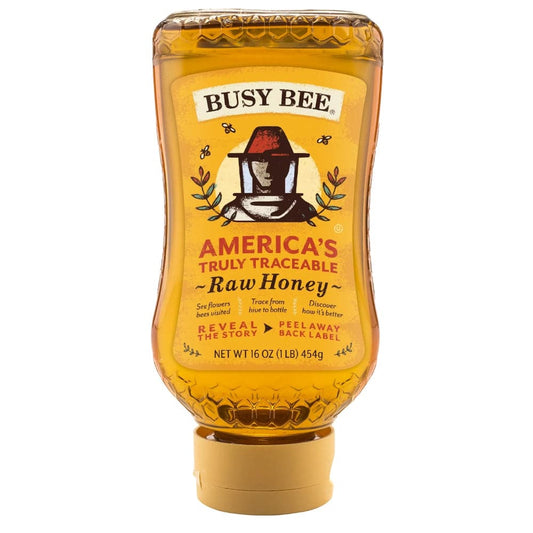 Busy Bee - Raw Honey Usa Inverted Pet 16 OZ - (Pack of 8)