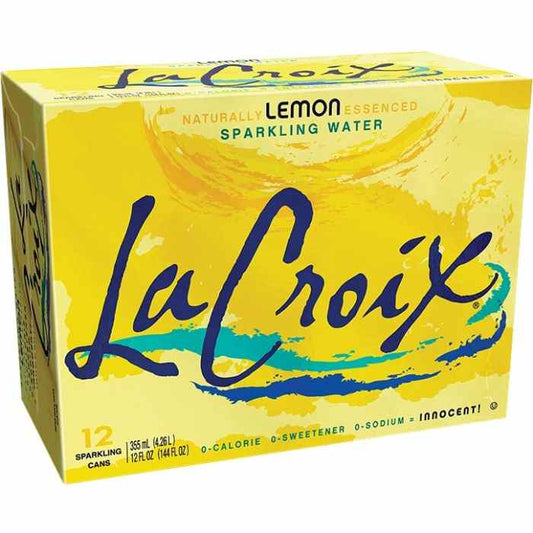 LA CROIX - Sparkling Lemon Water 12pk 12oz 144FO ( Pack of 2)