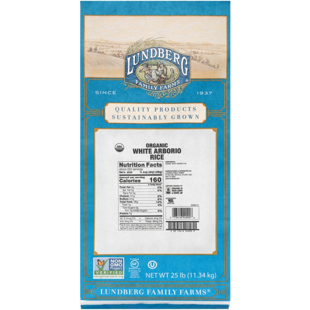Lundberg - Organic California White Arborio Rice