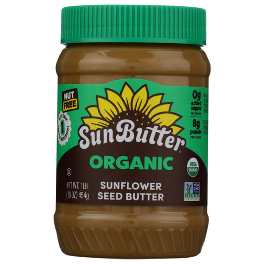 SUNBUTTER NATURAL - Sunflower Seed Butter Organic 16OZ ( Pack of 6)