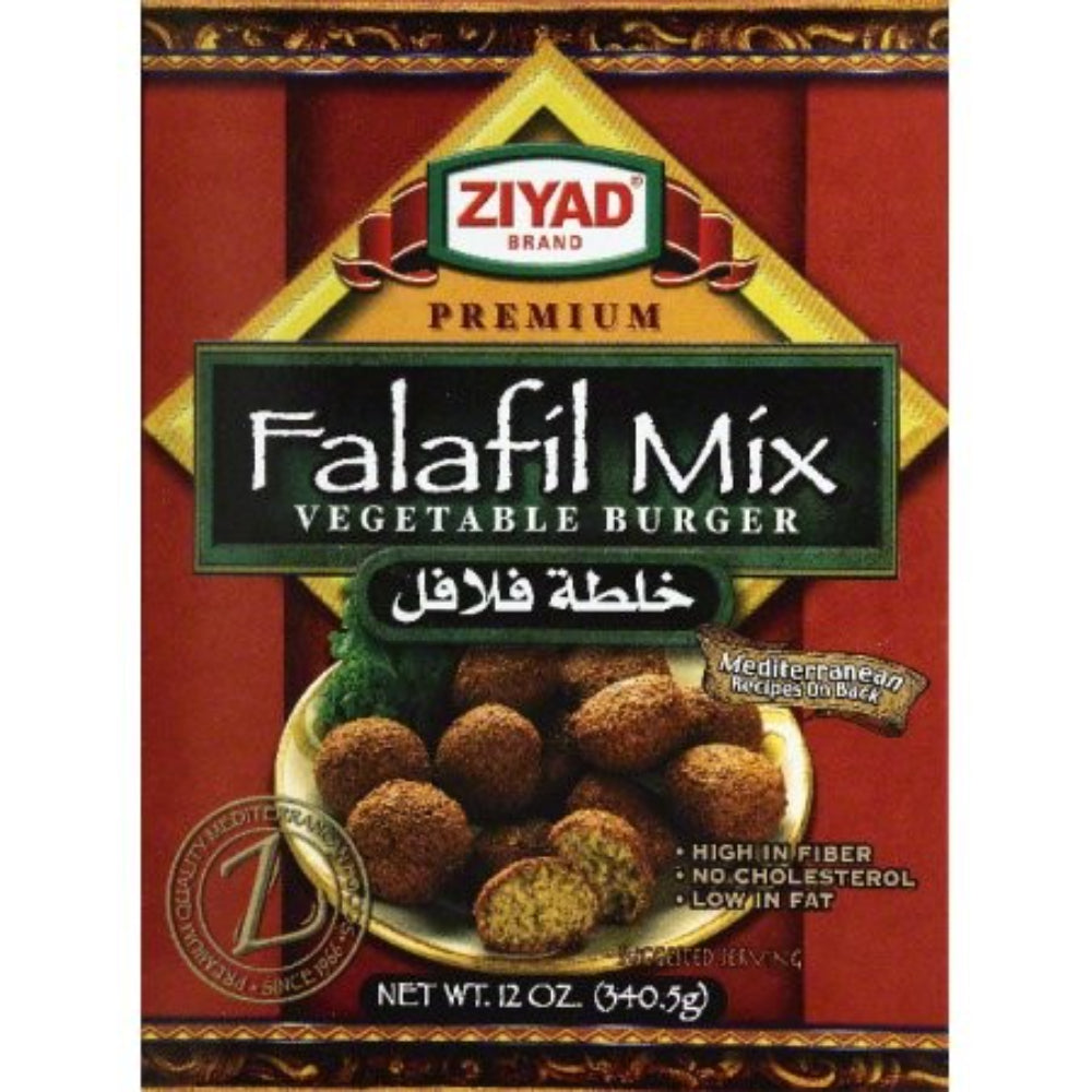 ZIYAD - Falafil Mix Vegetable Burger 12OZ ( Pack of 6)