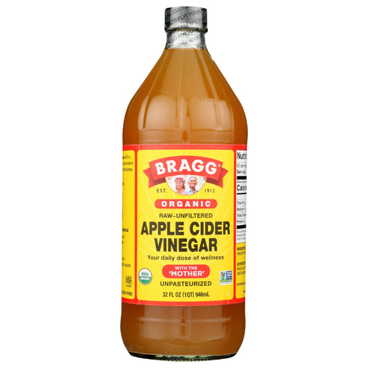 BRAGG - Organic Apple Cider Vinegar Raw-Unfiltered 32OZ ( Pack of 12)