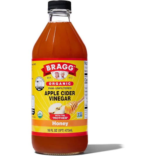BRAGG - VINEGAR APPLE CIDER HONEY ORGANIC 16OZ ( Pack of 12)