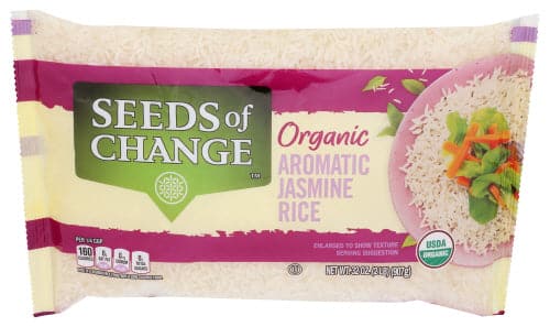 SEEDS OF CHANGE - Organic Aromatic Jasmine Rice, 2 Lb

 | Pack of 6 - PlantX US