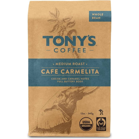 Tony's Coffee - Carmelita Medium Roast Whole Bean Coffee