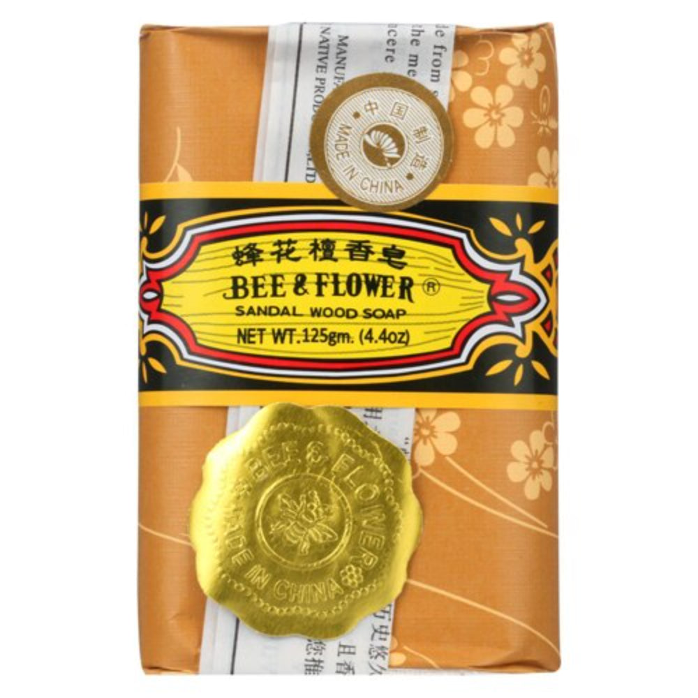 BEE & FLOWER - Soap Bar Sandalwood Scent 4.4OZ ( Pack of 12)