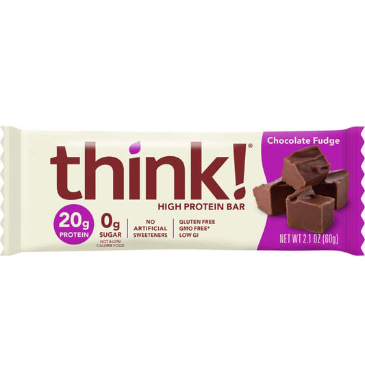 THINK! - Protein Bar Chocolate Fudge 2.1OZ ( Pack of 10)