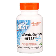 Doctor's Best - Benfotiamine 300 Fat-Soluble Vitamin B1 300 Mg