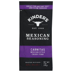 KINDERS - Carnitas Mexican-Style Crispy Pork Seasoning 1OZ ( Pack of 15)