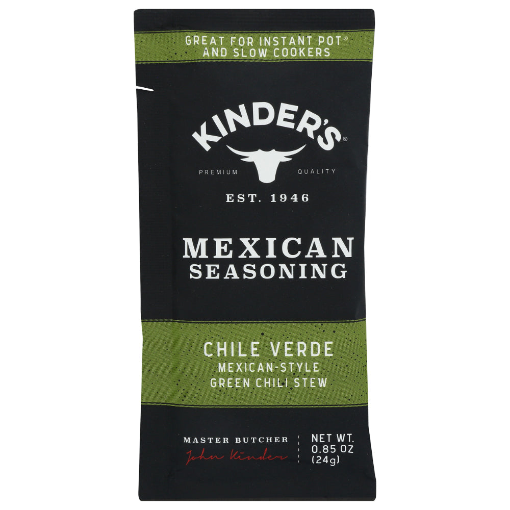 KINDERS - Chile Verde Mexican-Style Green Chili Stew Seasoning 0.85OZ ( Pack of 15)