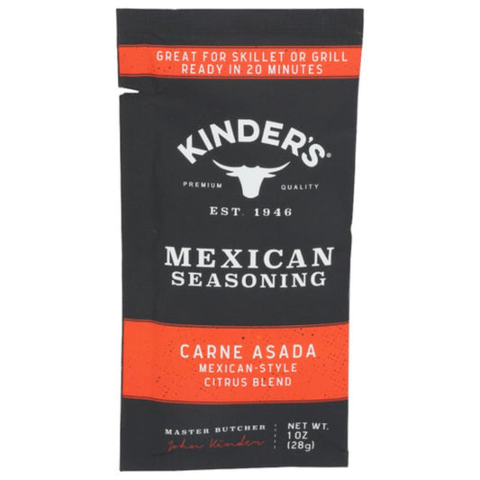 KINDERS - Carne Asada Seasoning Mix 1 OZ - (Pack of 15)