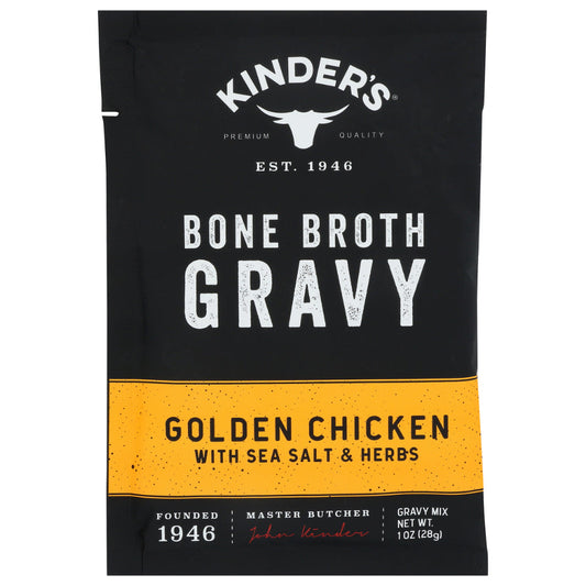 KINDERS - Bone Broth Gravy Golden Chicken Sea Salt & Herbs 1OZ ( Pack of 15)