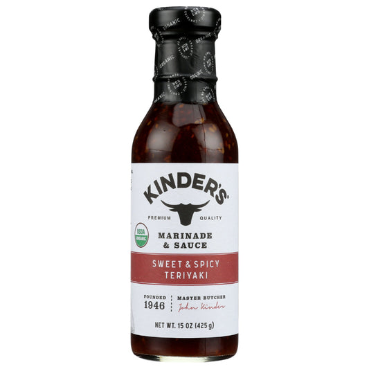 KINDERS - Red Teriyaki Sauce 15OZ ( Pack of 6)