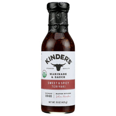 KINDERS - Red Teriyaki Sauce 15OZ ( Pack of 6)