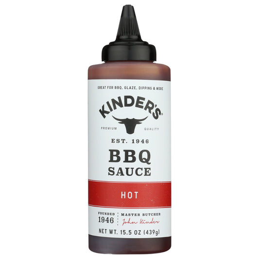 KINDERS - Hot Squeeze BBQ Sauce 15.5FO ( Pack of 6)