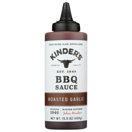 KINDERS - Roasted Garlic Squeeze BBQ Sauce 15.5FO ( Pack of 6)