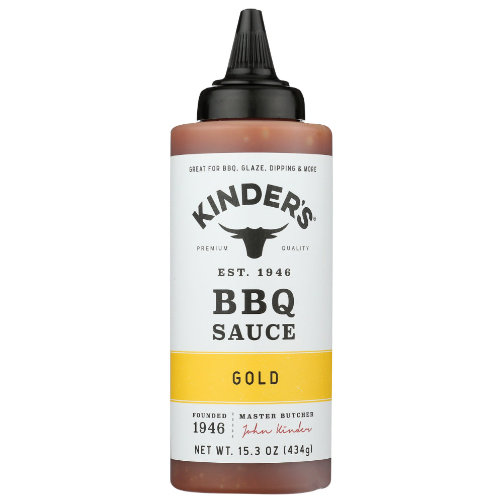 KINDERS - Gold Squeeze BBQ Sauce 15.3OZ ( Pack of 6)