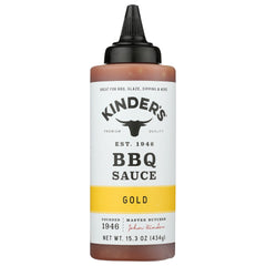 KINDERS - Gold Squeeze BBQ Sauce 15.3OZ ( Pack of 6)
