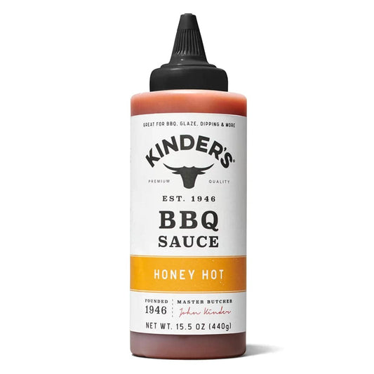 Kinders - Bbq Sauce Honey Hot Squeeze 15.5 FO - Pack of 6