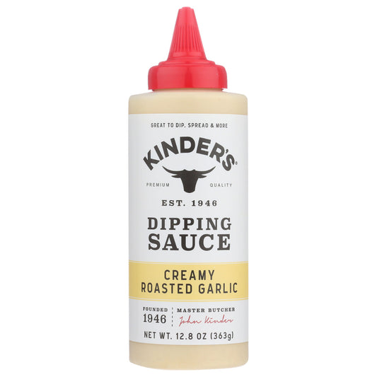 KINDERS - Creamy Roasted Garlic Dipping Sauce 12.8OZ ( Pack of 6)