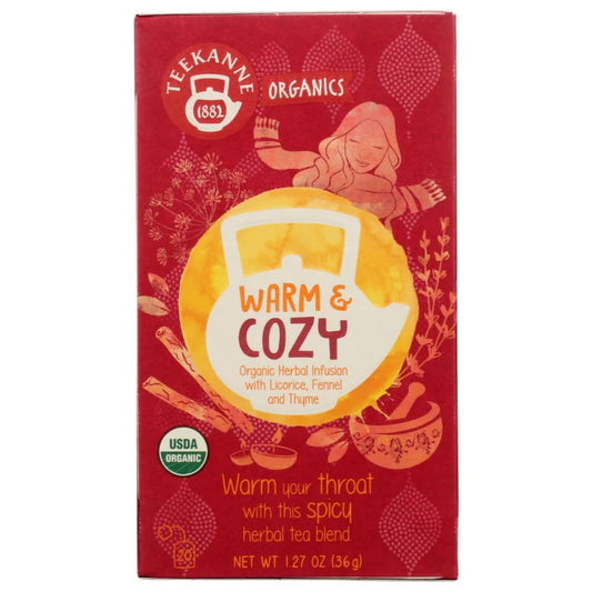 TEEKANNE - Warm & Cozy Organic Tea 20BG ( Pack of 6)