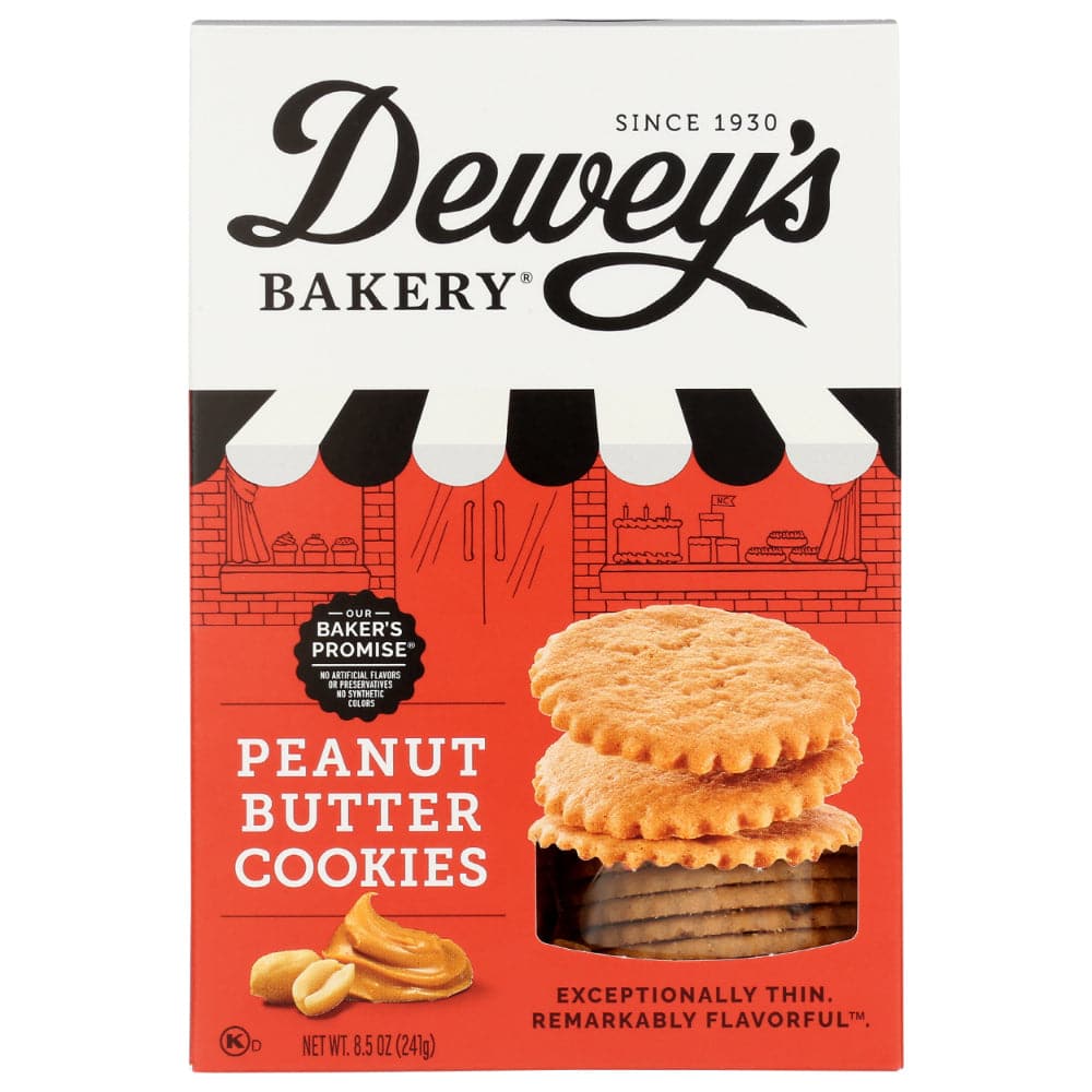 DEWEY'S - Peanut Butter Cookies 8.5 OZ - (Pack of 6)