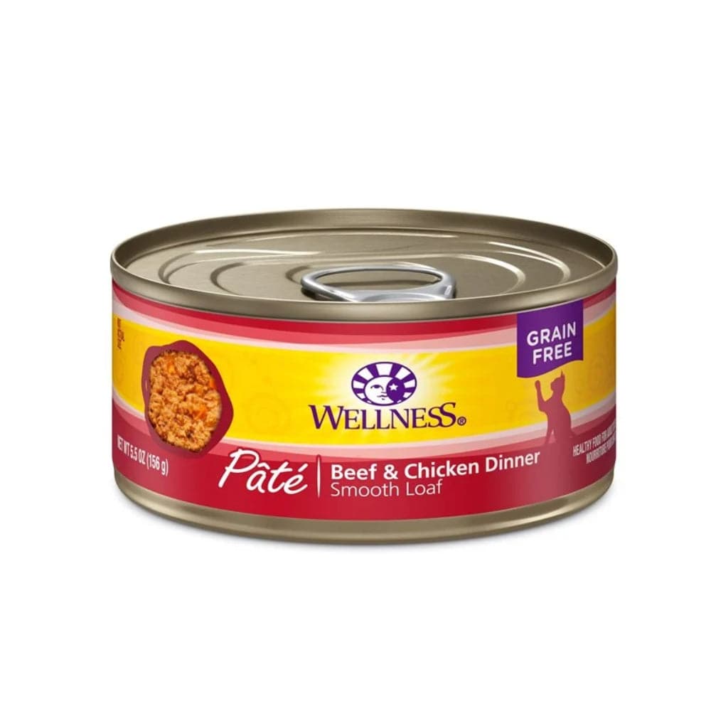 Wellness - Canned Cat Food Grain Free Beef and Chicken