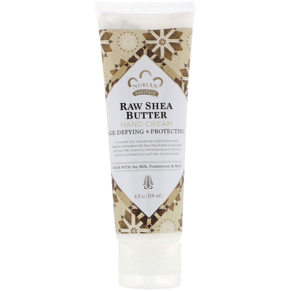 NUBIAN HERITAGE - Raw Shea Butter Hand Cream 4OZ ( Pack of 3)
