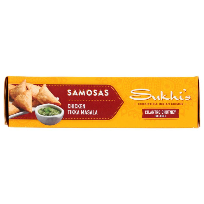 SUKHIS - Chicken Tikka Masala Indian Samosa with Cilantro Chutney 10oz, (Pack of - 6 )