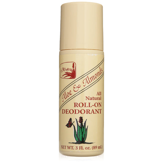 ALVERA - Aloe Almond Deodorant 3OZ ( Pack of 6)