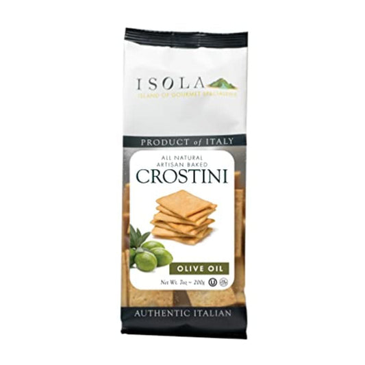 Isola - All Natural Crostini Baked Crackers Olive Oil