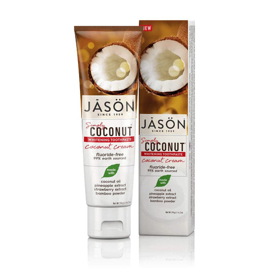 Jason - Coconut Cream Whitening Toothpaste, 4.2 Oz