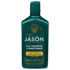 Jason - Men's Refreshing 2-In-1 Shampoo + Conditioner, 12 Oz - (Pack of 12)