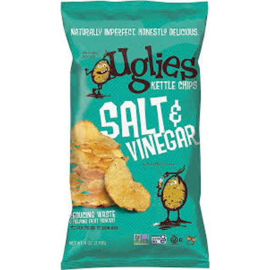 UGLIES - Kettle Salt & Vinegar Chips 6OZ ( Pack of 12)