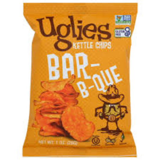 UGLIES - Bar-B-Que Kettle Chips 1OZ ( Pack of 32)