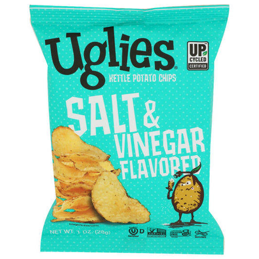 UGLIES - Salt & Vinegar Potato Chips 1OZ ( Pack of 32)