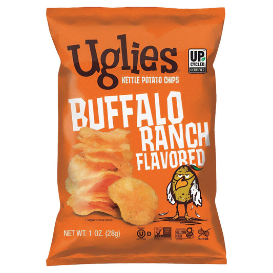 UGLIES - Buffalo Ranch Potato Chips 1OZ ( Pack of 32)